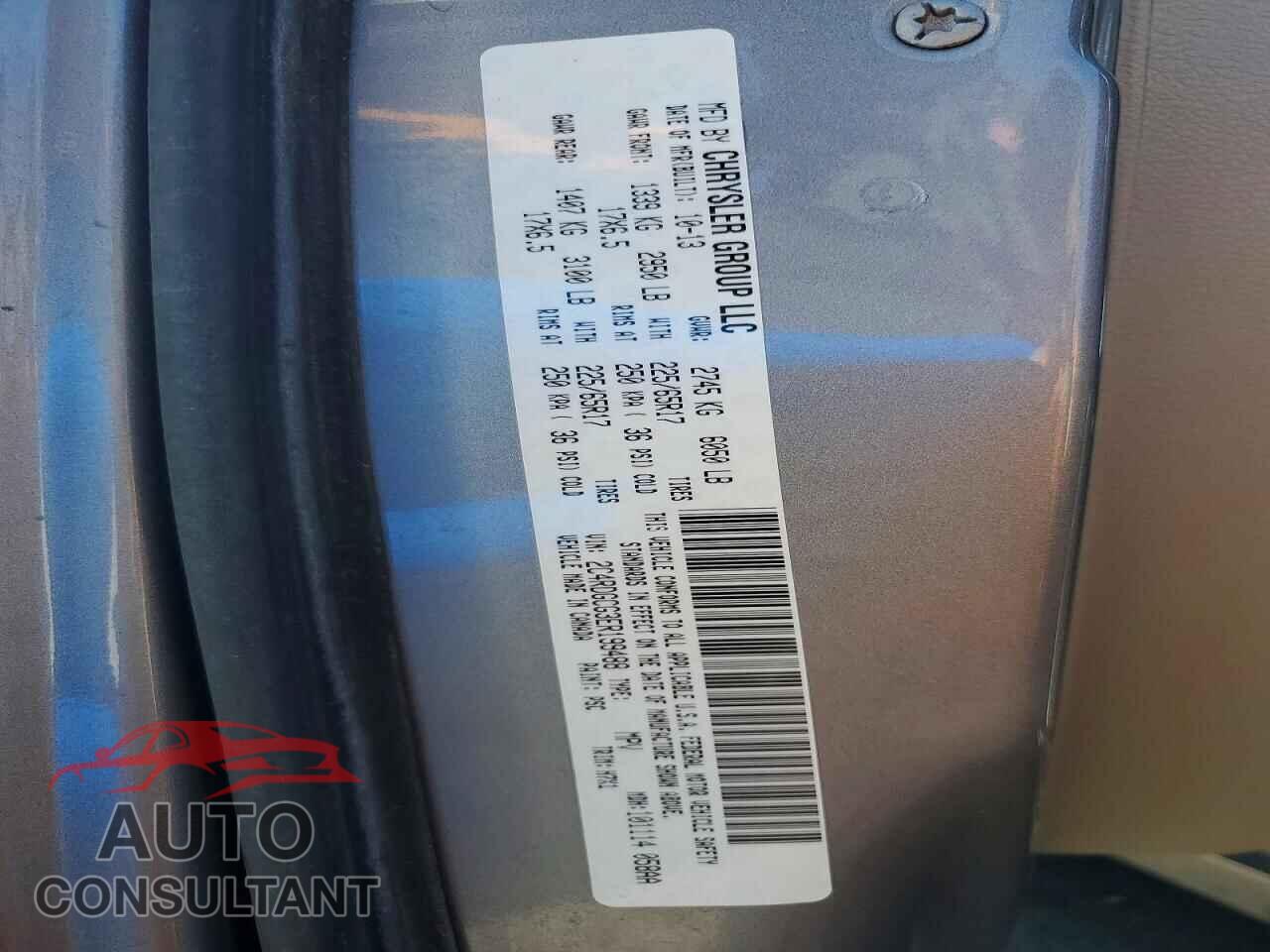 DODGE CARAVAN 2014 - 2C4RDGCG3ER199488