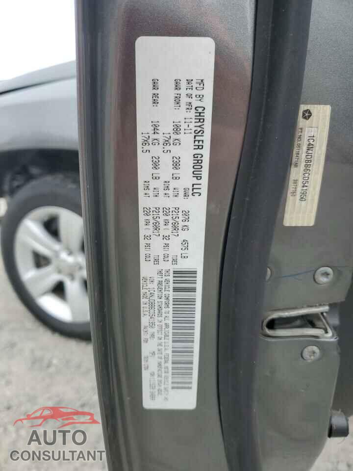 JEEP COMPASS 2012 - 1C4NJDBB6CD541950
