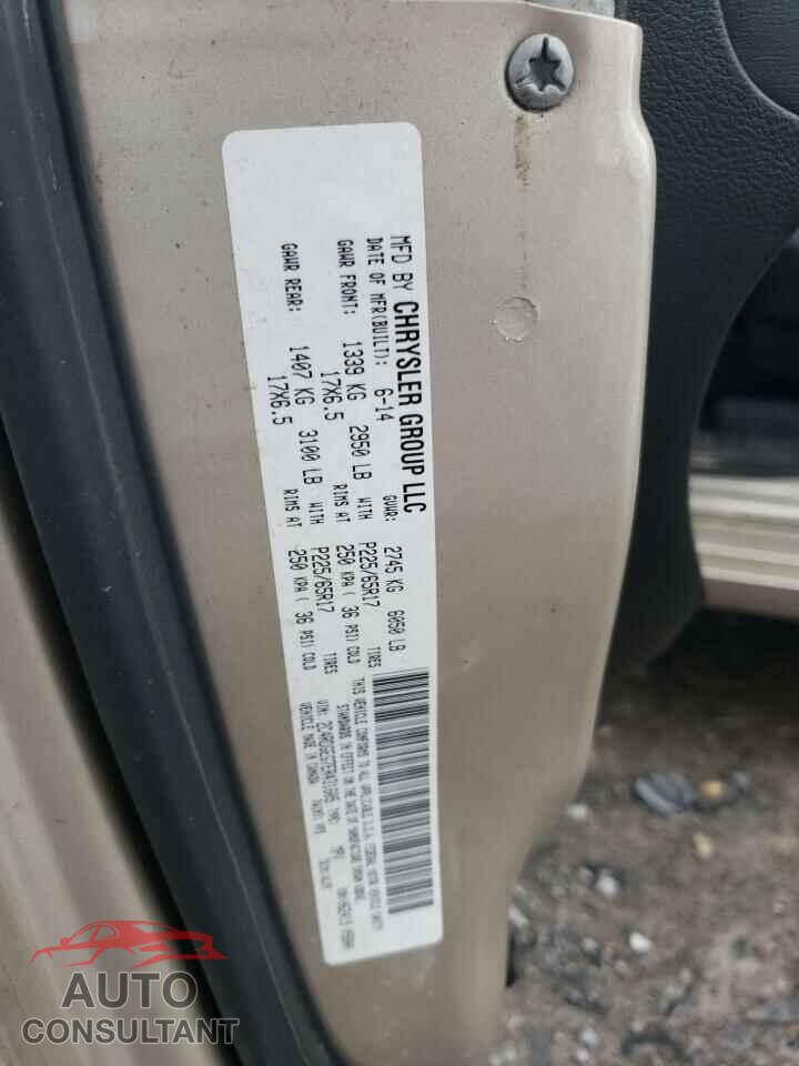 DODGE CARAVAN 2014 - 2C4RDGEG7ER431605