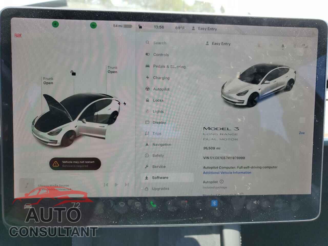 TESLA MODEL 3 2021 - 5YJ3E1EB7MF978999