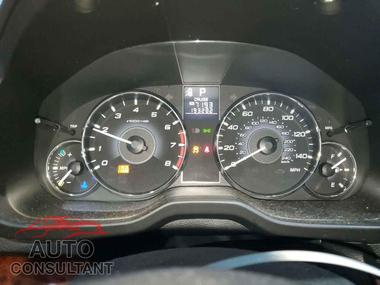 SUBARU OUTBACK 2012 - 4S4BRBLC0C3208037