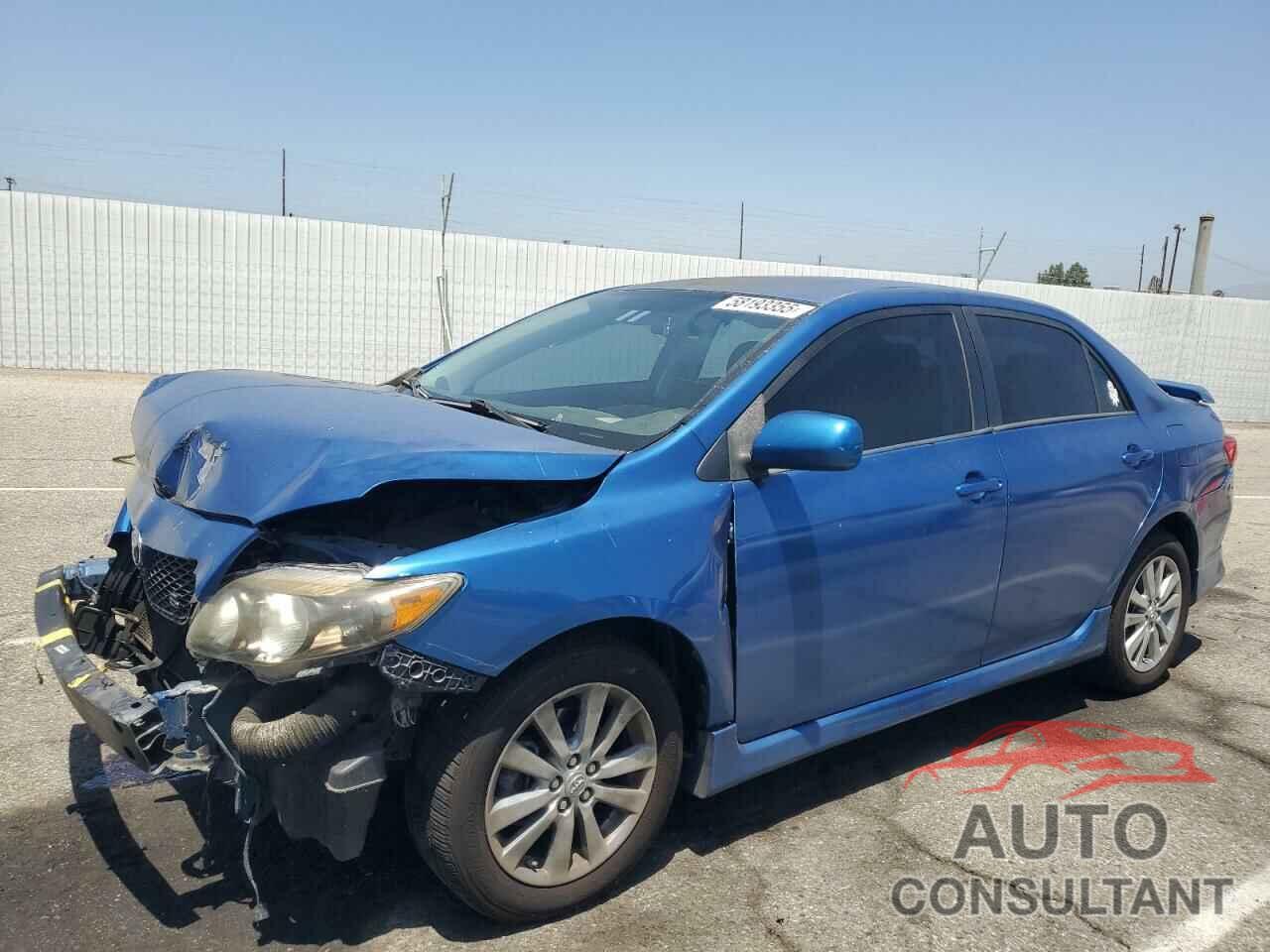 TOYOTA COROLLA 2009 - 1NXBU40EX9Z097838