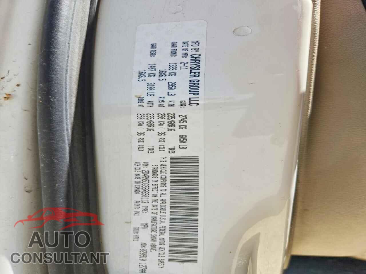 DODGE CARAVAN 2011 - 2D4RN5DG5BR650113