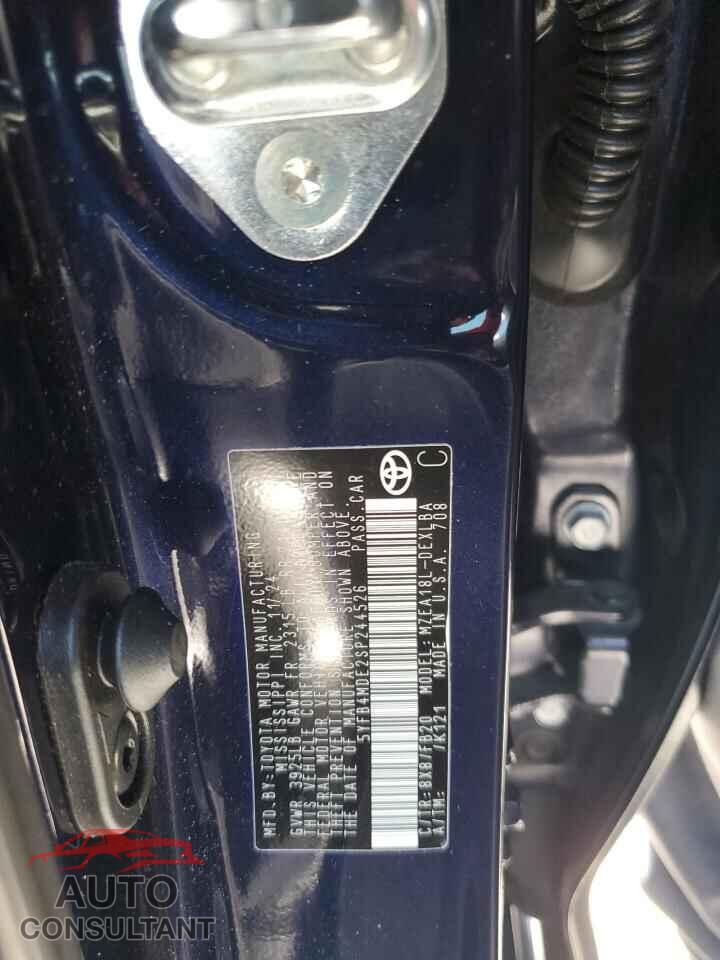 TOYOTA COROLLA 2025 - 5YFB4MDE2SP244526