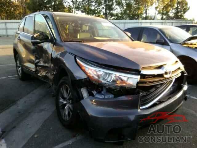 TOYOTA HIGHLANDER 2015 - 5TDZKRFH9FS104978