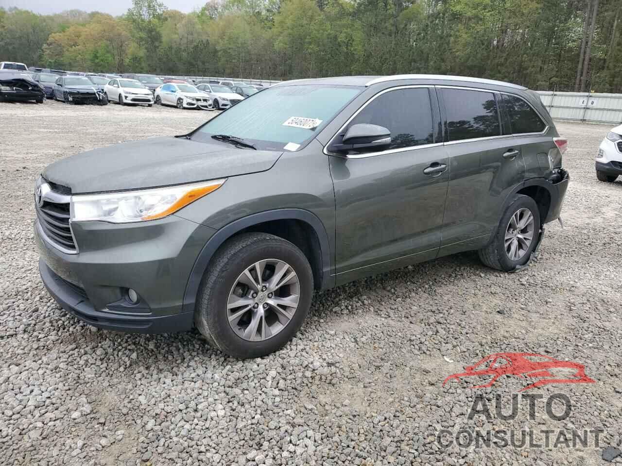 TOYOTA HIGHLANDER 2014 - 5TDKKRFH6ES006622