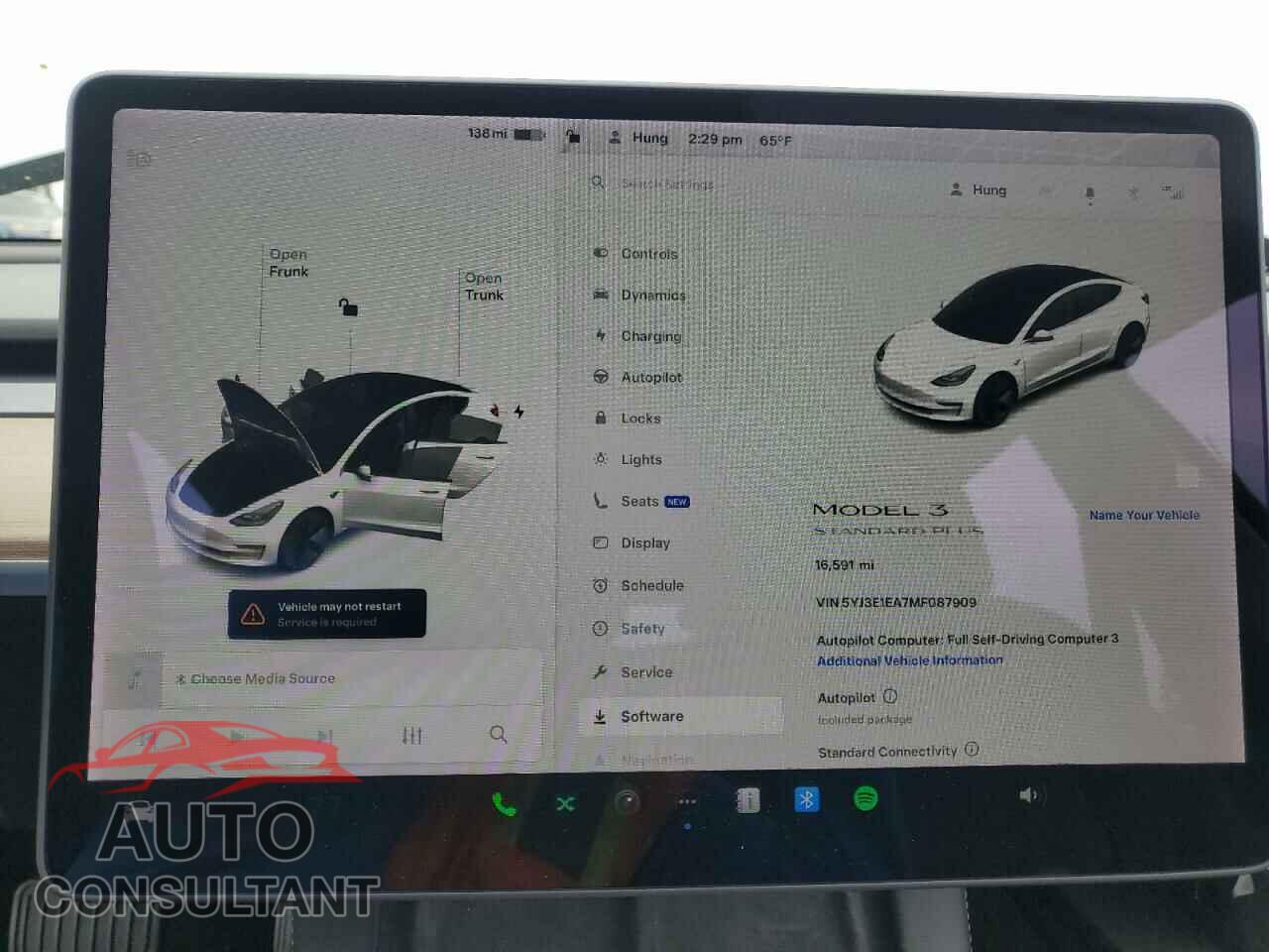 TESLA MODEL 3 2021 - 5YJ3E1EA7MF087909