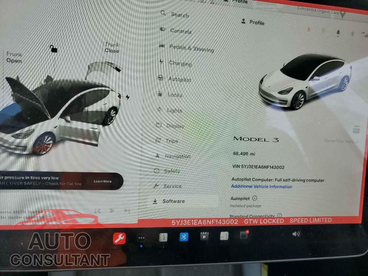 TESLA MODEL 3 2022 - 5YJ3E1EA6NF143002