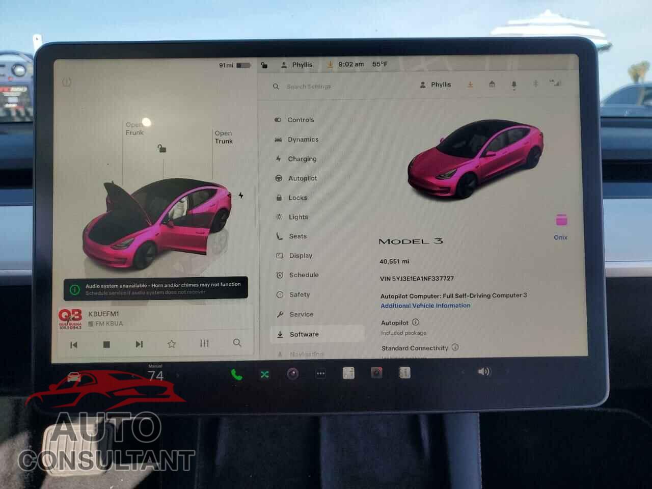 TESLA MODEL 3 2022 - 5YJ3E1EA1NF337727