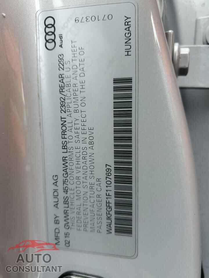 AUDI A3 2015 - WAUKFGFF1F1107697