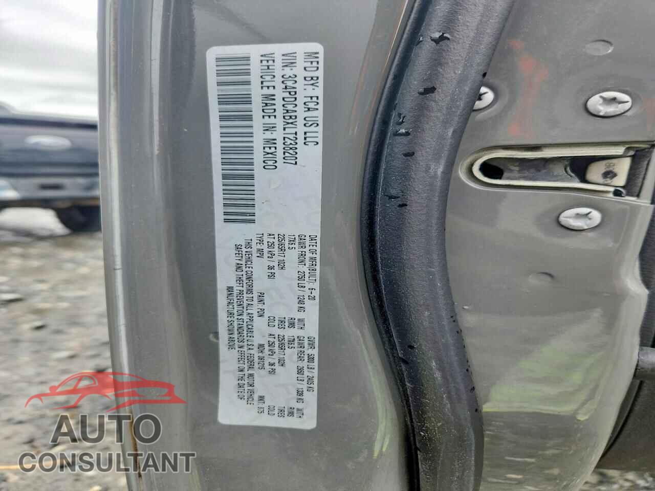 DODGE JOURNEY 2020 - 3C4PDCABXLT238207