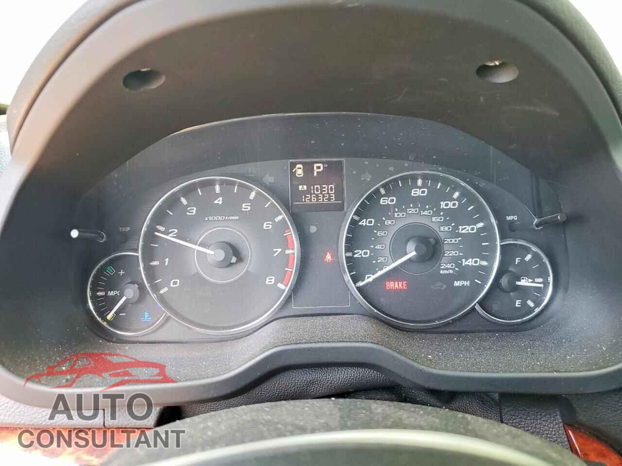 SUBARU OUTBACK 2012 - 4S4BRBKC7C3281276