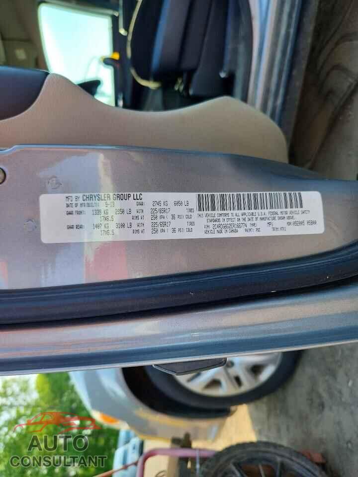 DODGE CARAVAN 2014 - 2C4RDGBG2ER166774