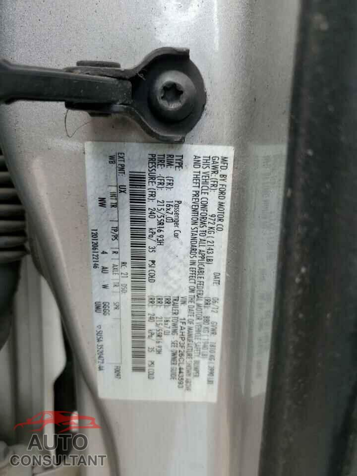 FORD FOCUS 2012 - 1FAHP3F26CL443593