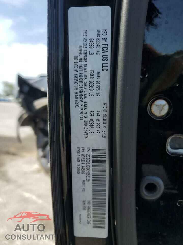 DODGE CHALLENGER 2019 - 2C3CDZJG6KH652125