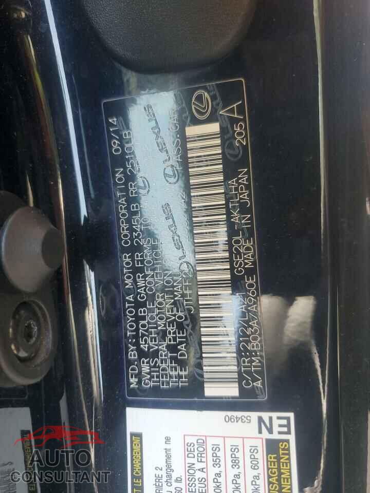LEXUS IS 2015 - JTHFF2C28F2532142