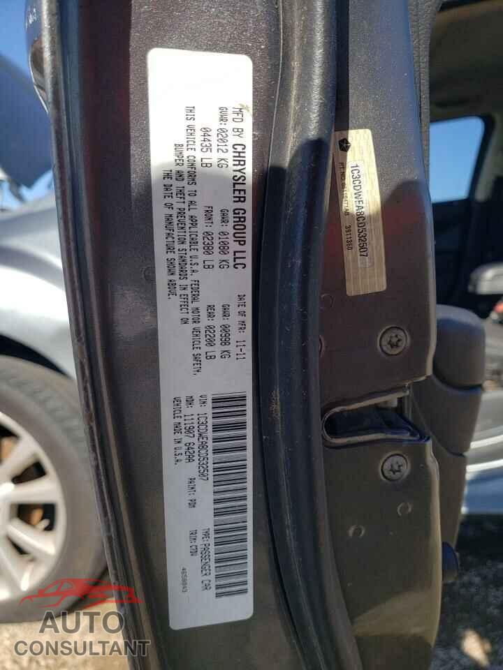 DODGE CALIBER 2012 - 1C3CDWEA8CD532507
