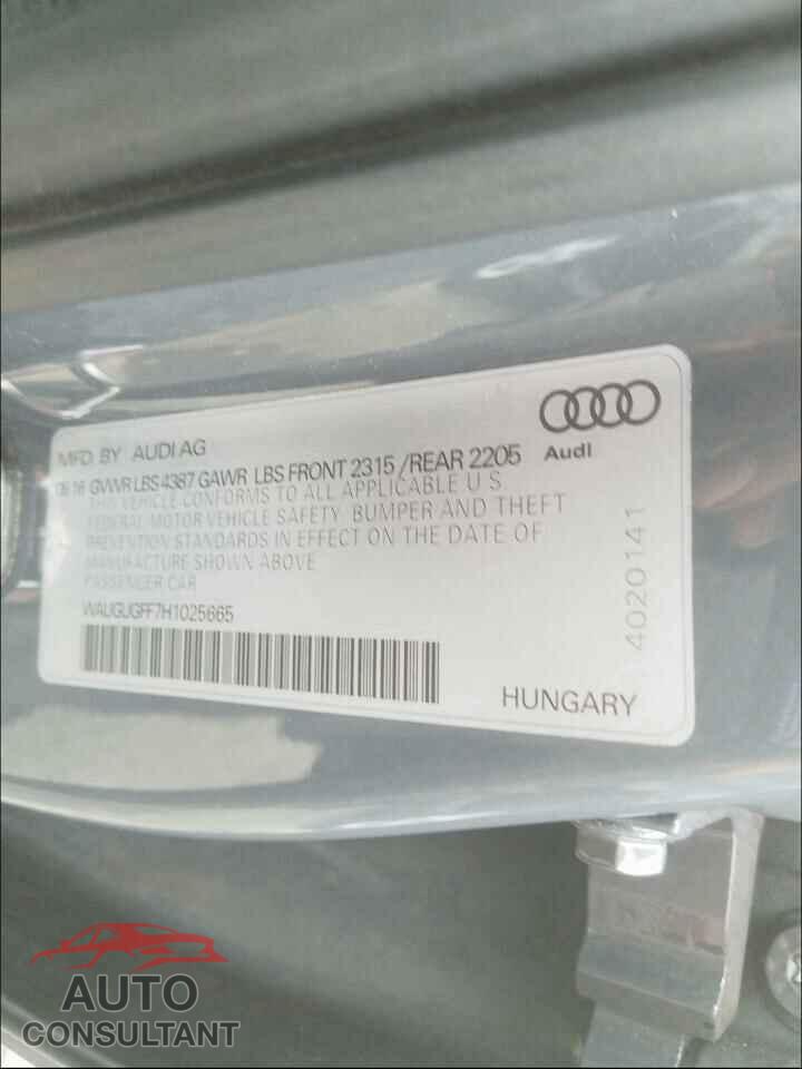 AUDI A3 2017 - WAUGUGFF7H1025665