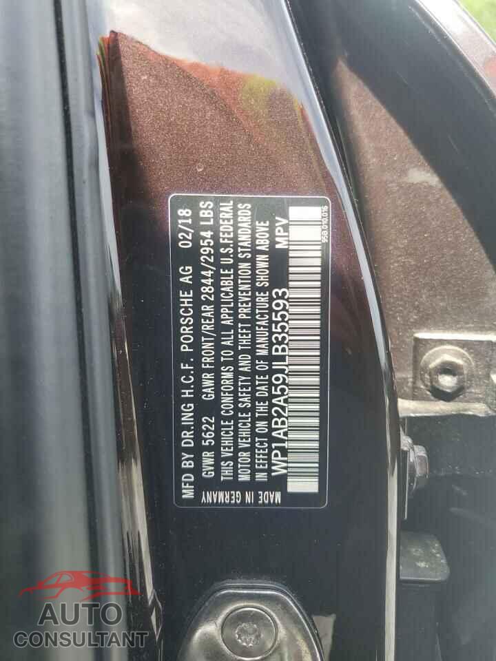 PORSCHE MACAN 2018 - WP1AB2A59JLB35593