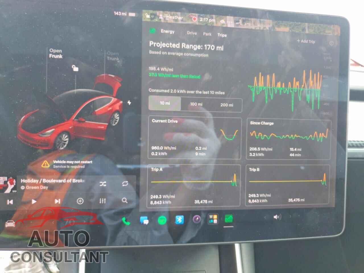 TESLA MODEL 3 2018 - 5YJ3E1EA2JF153987