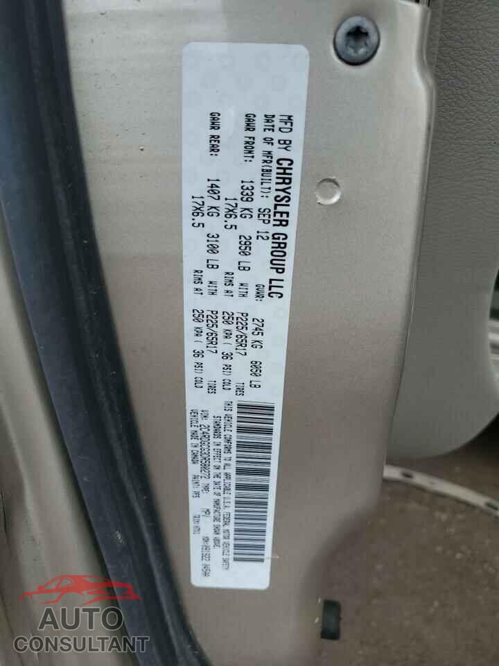 DODGE CARAVAN 2013 - 2C4RDGCG3DR580272