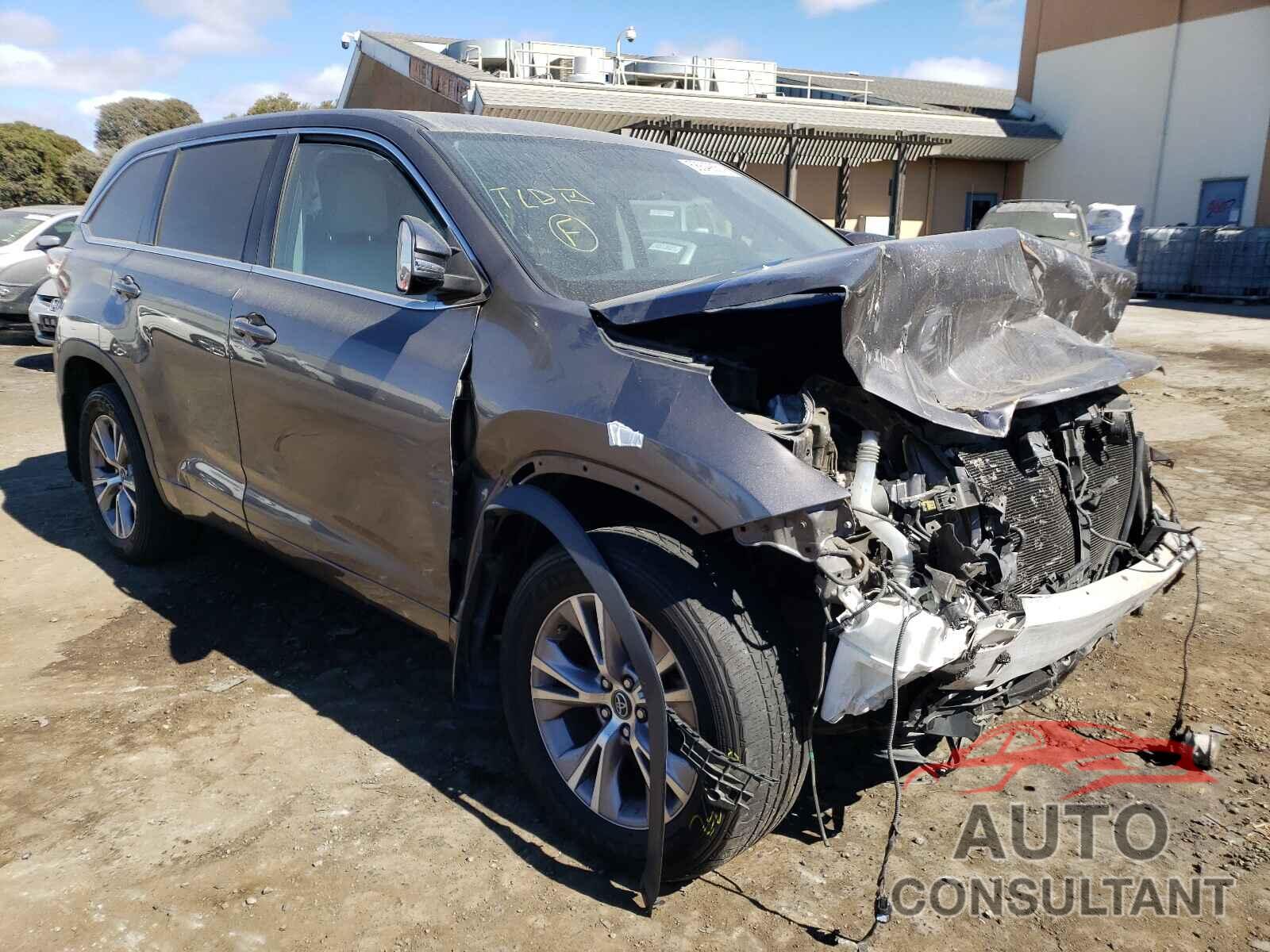 TOYOTA HIGHLANDER 2016 - 5TDBKRFH6GS267574