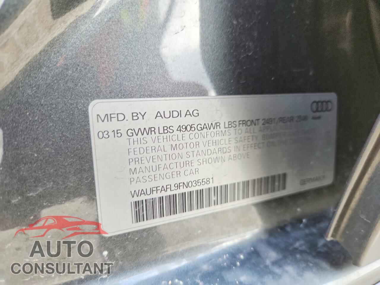 AUDI A4 2015 - WAUFFAFL9FN035581