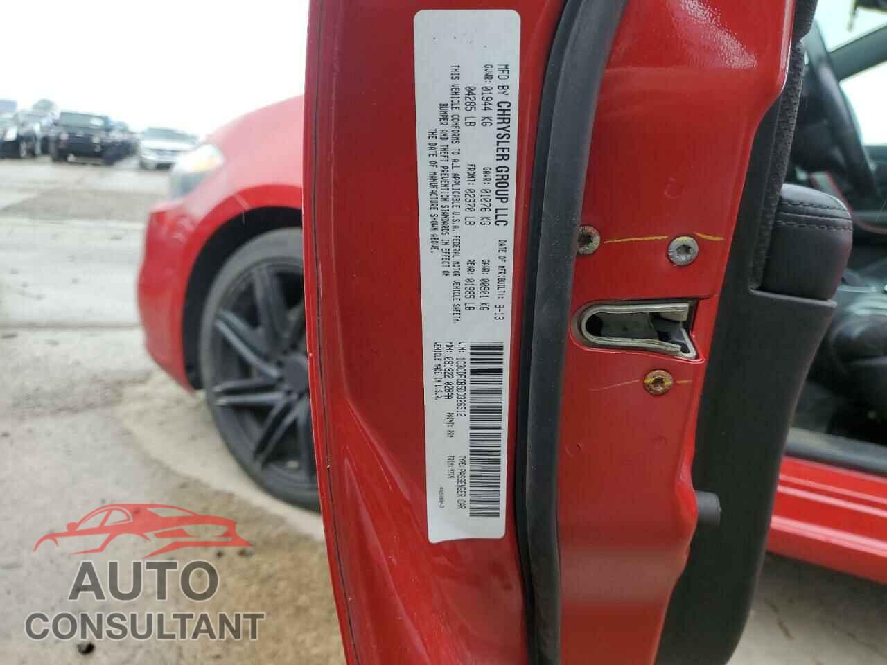 DODGE DART 2013 - 1C3CDFCB5DD326512
