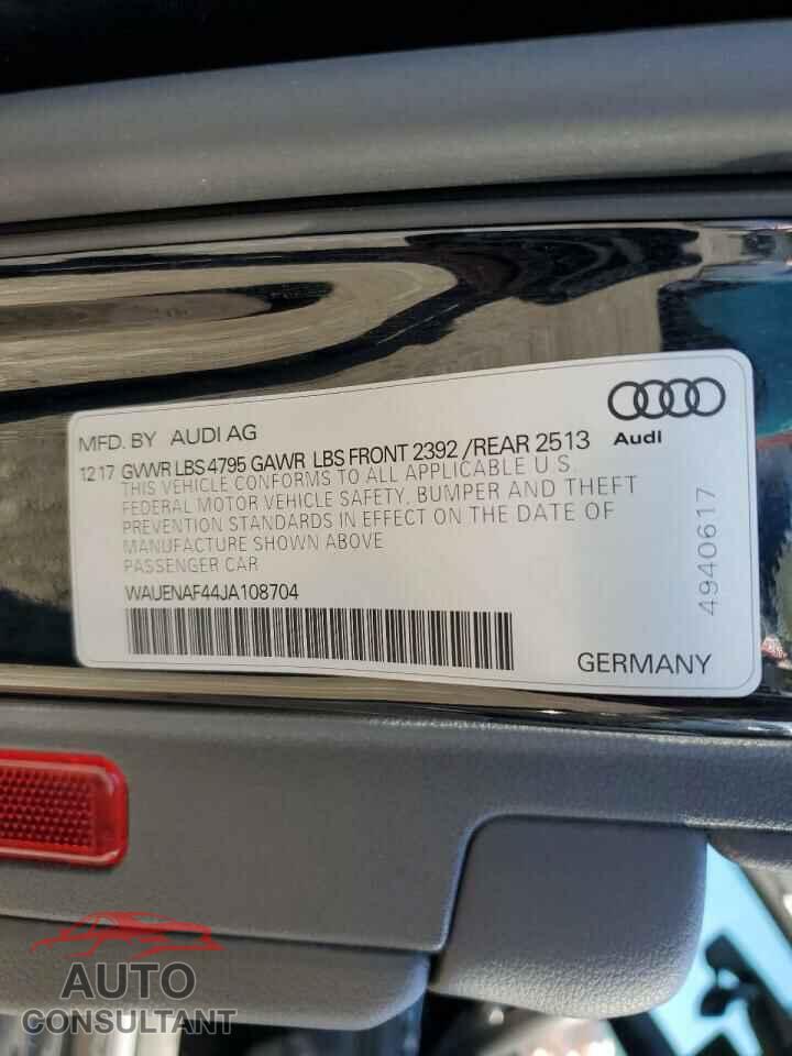 AUDI A4 2018 - WAUENAF44JA108704