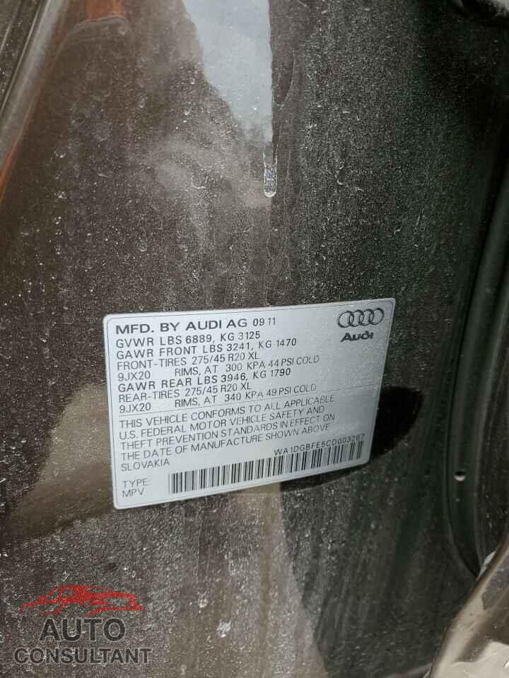 AUDI Q7 2012 - WA1DGBFE5CD003267