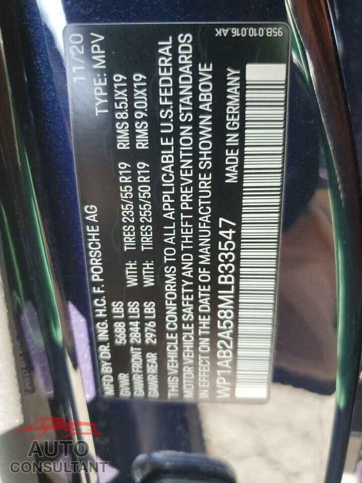 PORSCHE MACAN 2021 - WP1AB2A58MLB33547