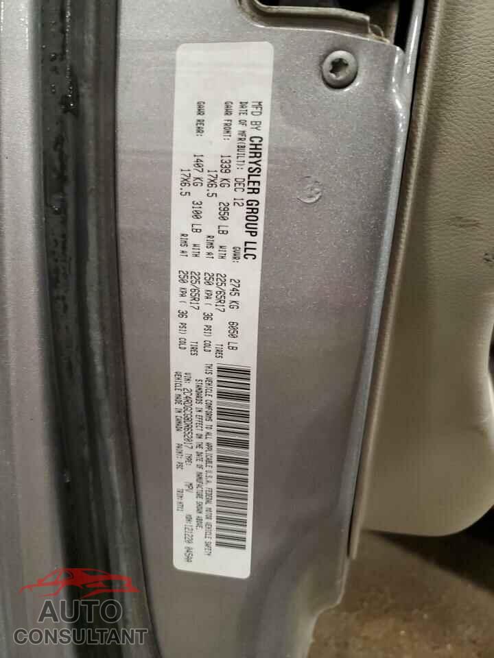 DODGE CARAVAN 2013 - 2C4RDGCG8DR652017