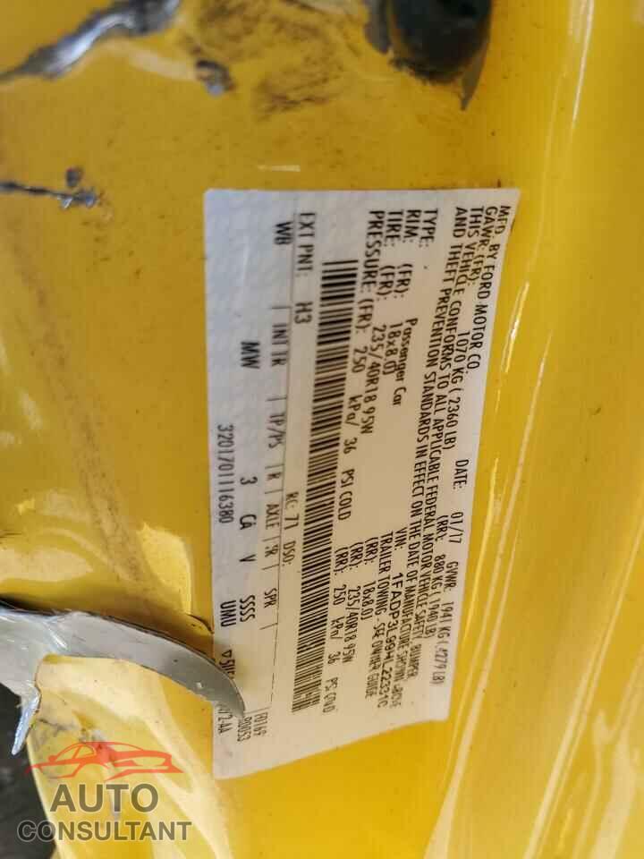 FORD FOCUS 2017 - 1FADP3L99HL223310
