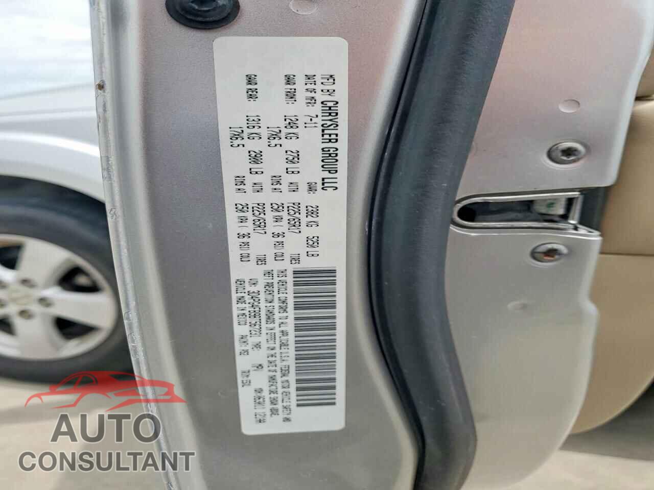 DODGE JOURNEY 2011 - 3D4PG4FB9BT567231