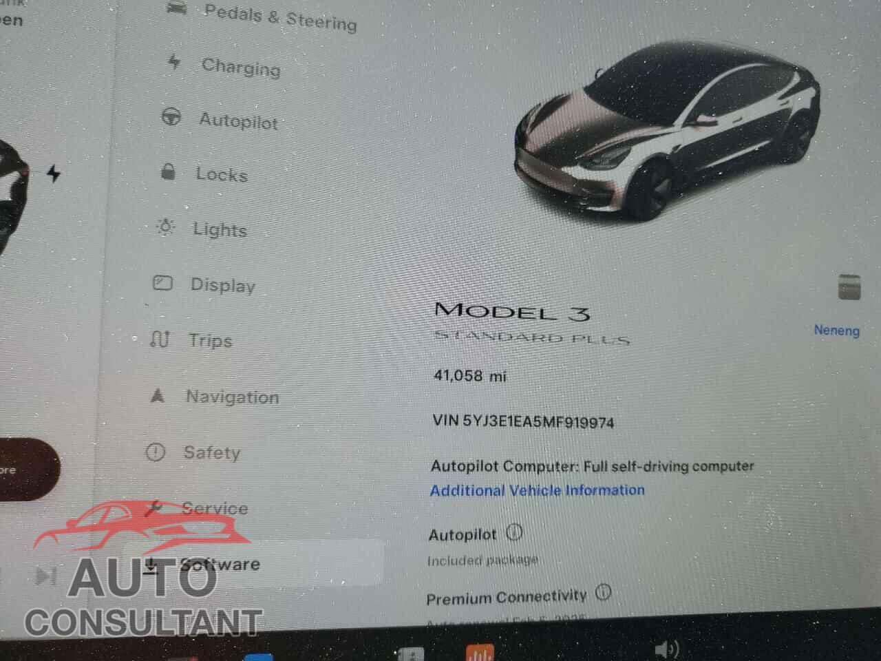 TESLA MODEL 3 2021 - 5YJ3E1EA5MF919974