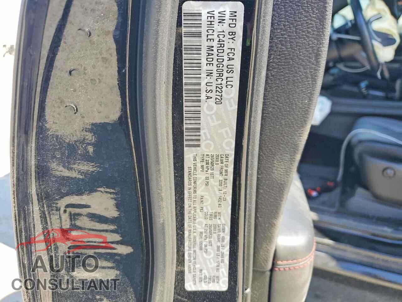 DODGE DURANGO 2024 - 1C4RDJDG0RC122720