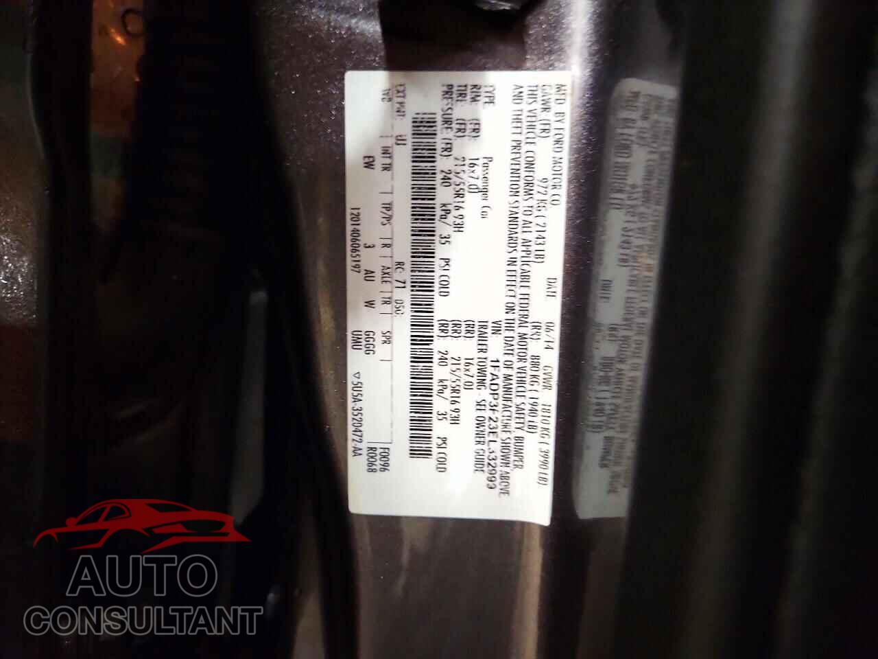 FORD FOCUS 2014 - 1FADP3F23EL332999