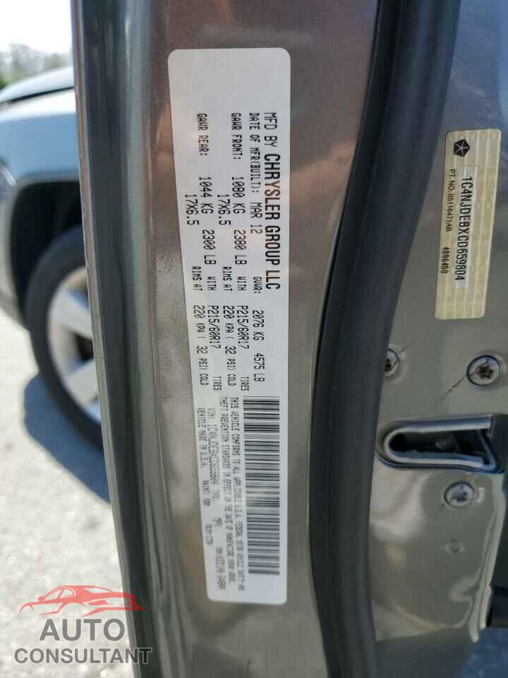 JEEP COMPASS 2012 - 1C4NJDEBXCD659804