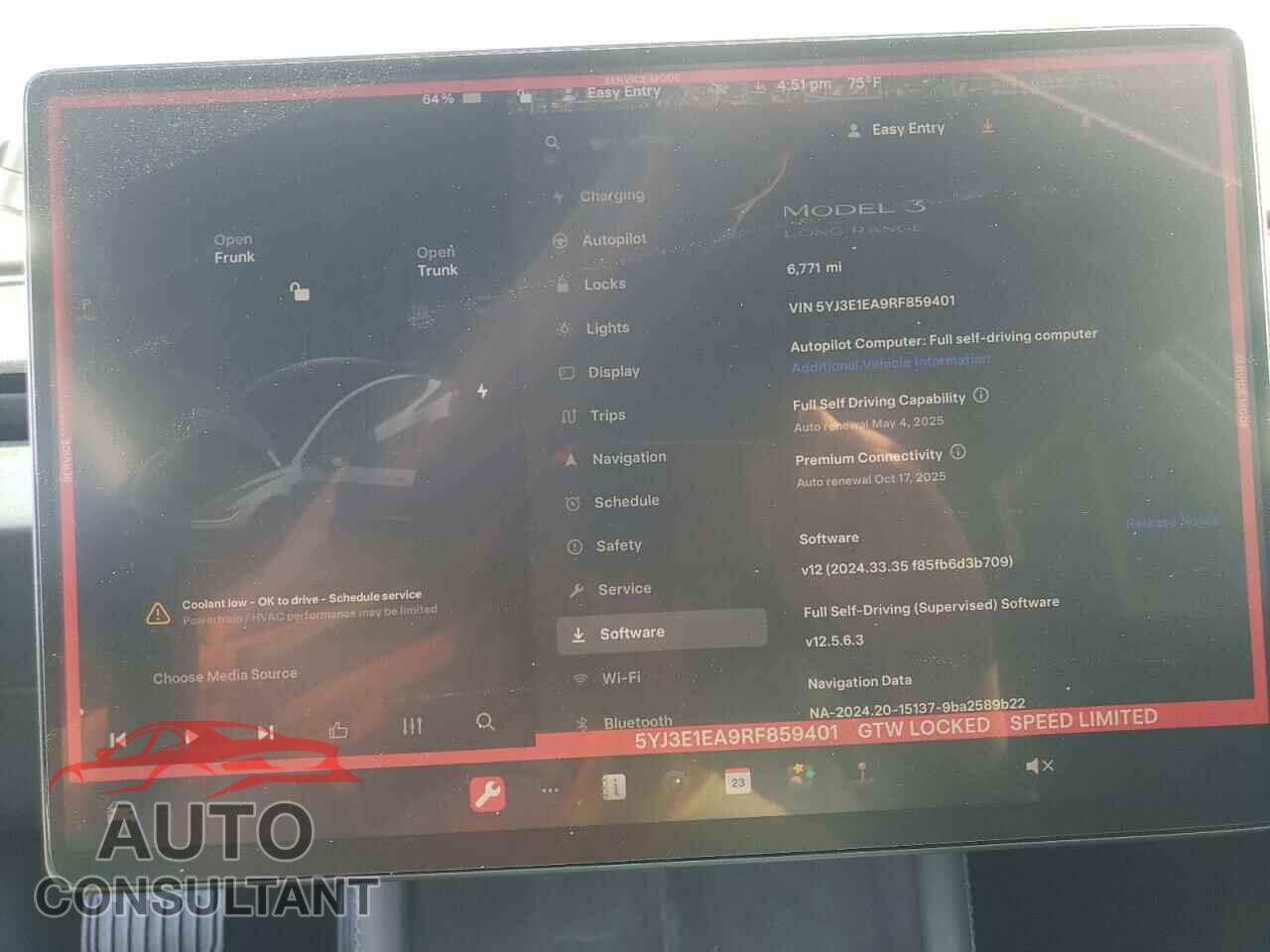 TESLA MODEL 3 2024 - 5YJ3E1EA9RF859401
