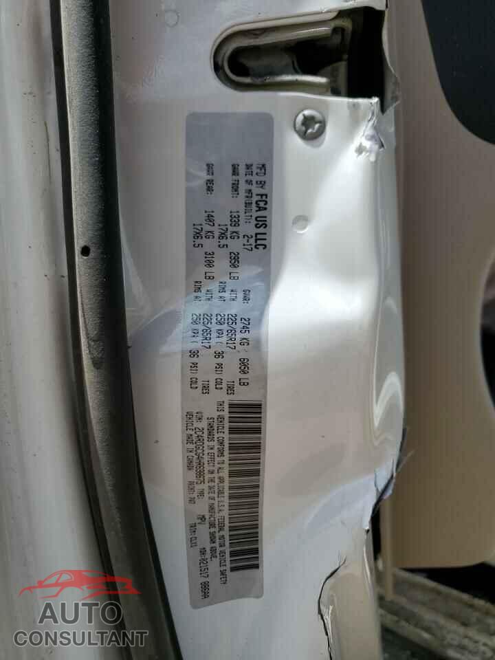 DODGE CARAVAN 2017 - 2C4RDGCG4HR698675