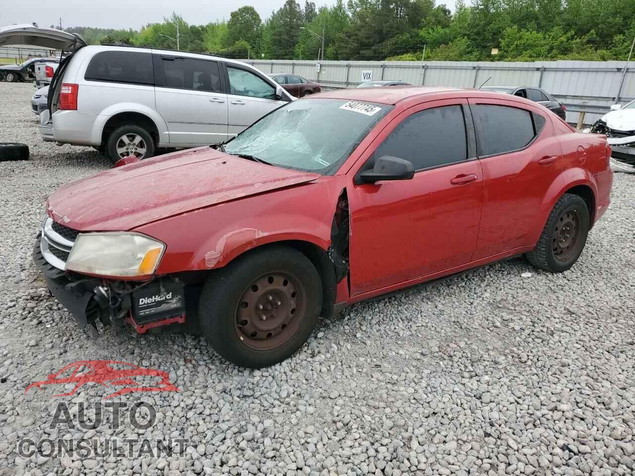 DODGE AVENGER 2013 - 1C3CDZAB6DN610407