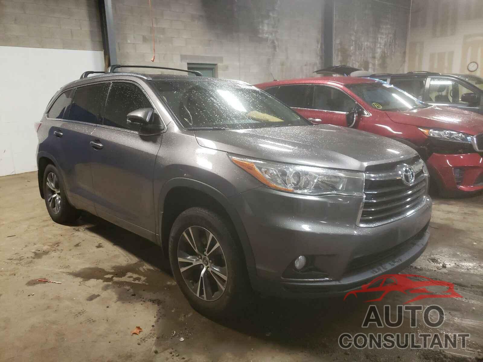 TOYOTA HIGHLANDER 2016 - 5TDJKRFH4GS236481