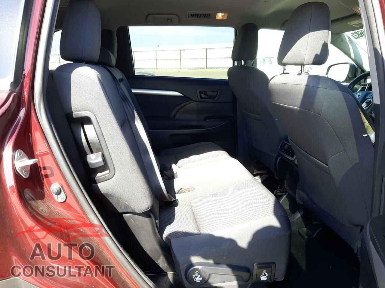 TOYOTA HIGHLANDER 2017 - 5TDZZRFH5HS201948