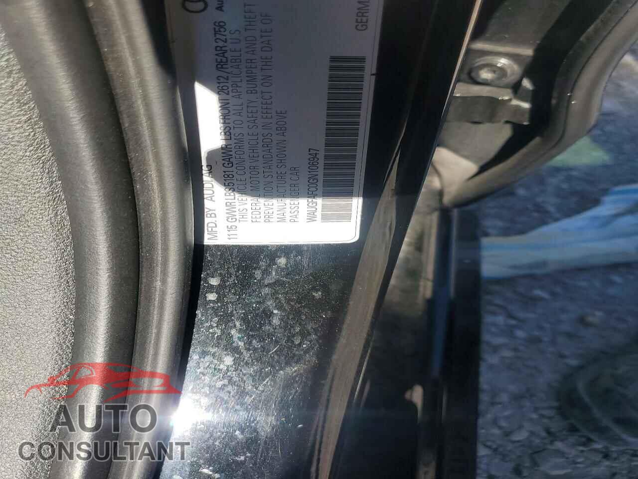 AUDI A6 2016 - WAUGFAFC0GN106947