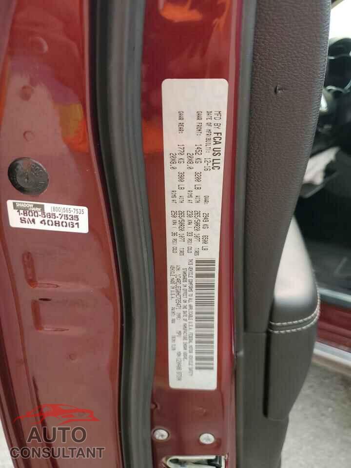 DODGE DURANGO 2017 - 1C4RDJEG0HC725471