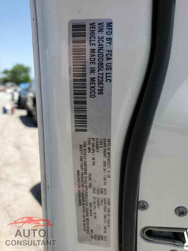 JEEP COMPASS 2020 - 3C4NJDDB5LT236799