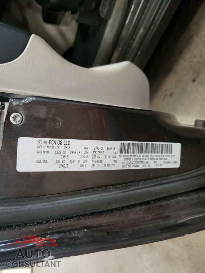 DODGE CARAVAN 2016 - 2C4RDGCG2GR327321