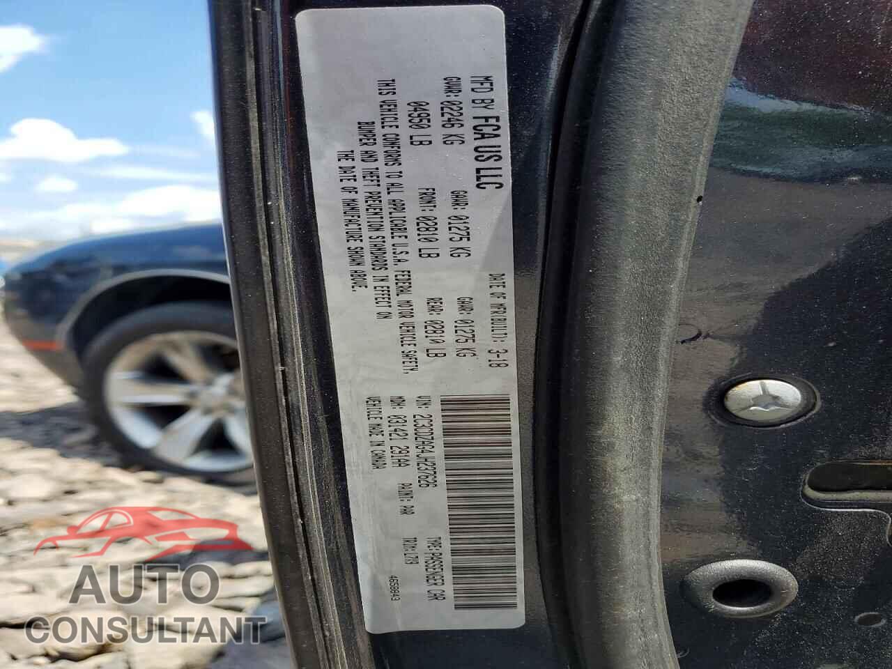 DODGE CHALLENGER 2018 - 2C3CDZAG4JH237626