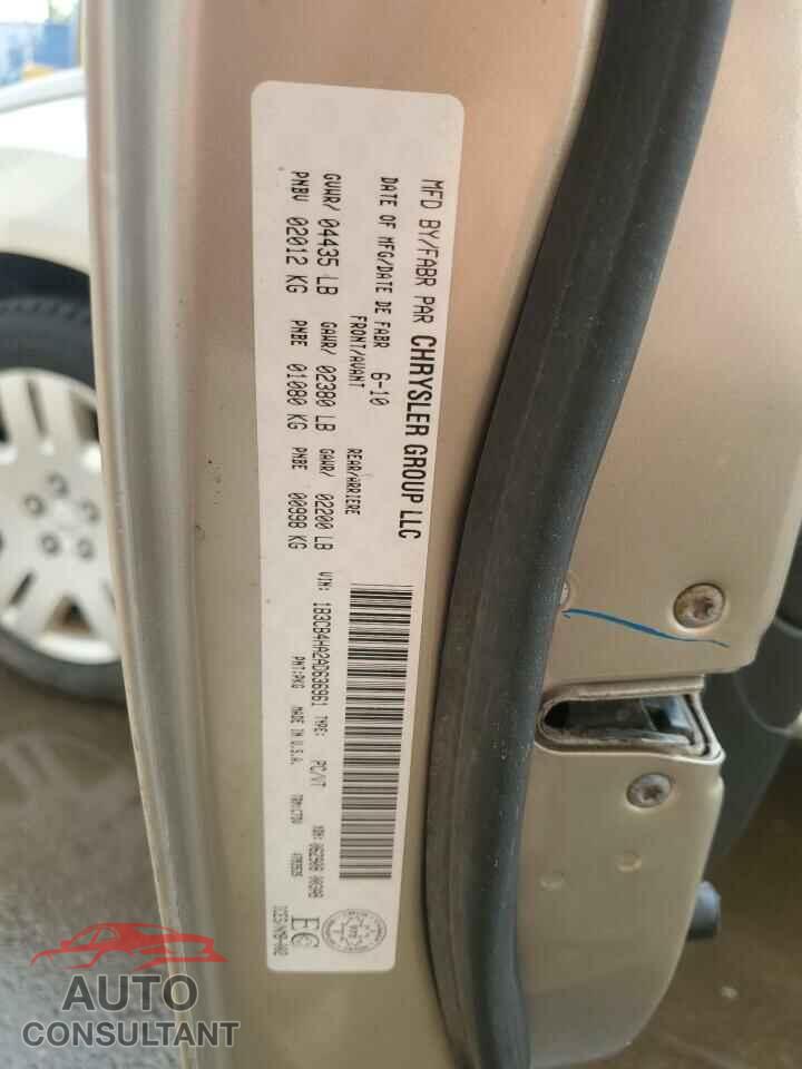 DODGE CALIBER 2010 - 1B3CB4HA2AD636961