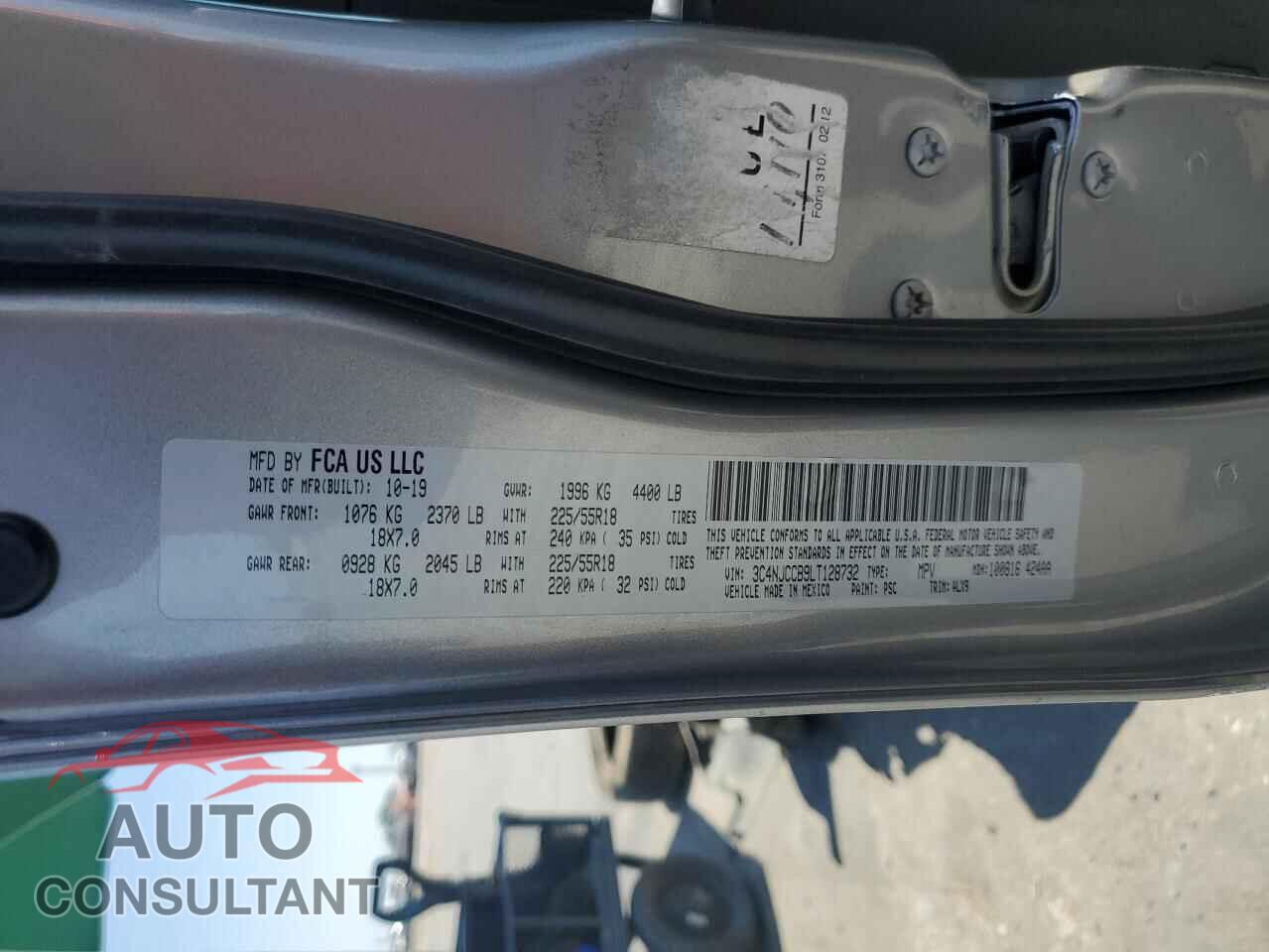 JEEP COMPASS 2020 - 3C4NJCCB9LT128732